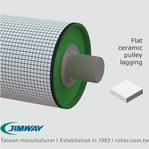 Flat Ceramic Pulley Lagging