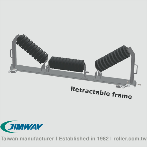Retractable Impact Carrying Idler